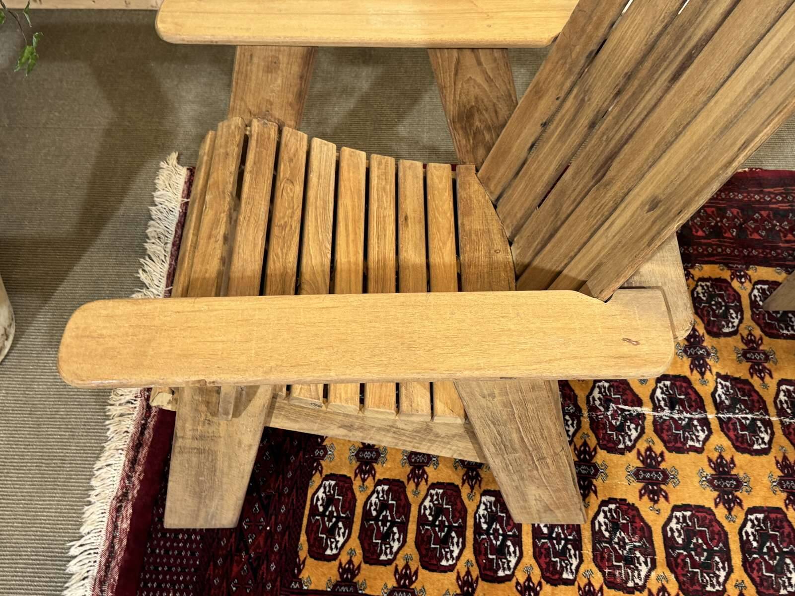 Pair of Indian teak armchairs