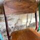 Set of 4 mismatched old school style chairs