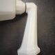Old white porcelain bathroom wall light art deco 1930 opaline tulip