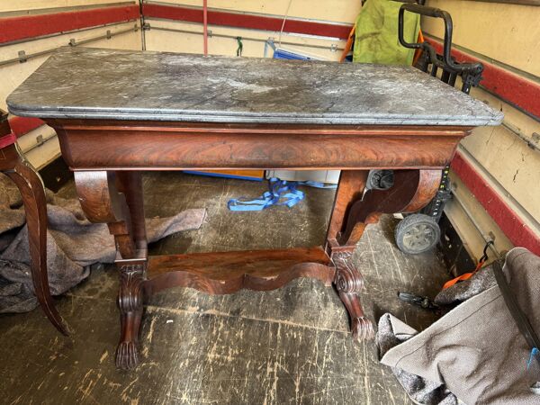 Console Empire pieds lion retour d'Egypte