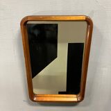 Scandinavian modernist wooden mirror