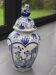 Covered vase pot Delft, Dutch manufacture, early 20th century.
