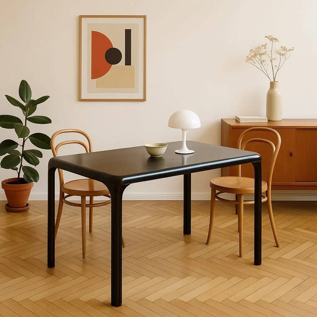 Table Artemide Stadio 120 vintage design Vico Magistretti 1970s
