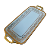 Rectangular dish in Limoges porcelain