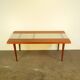 Coffee table, teak with mosaic, vintage from the 60s