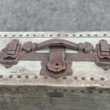 Former 1930 travel trunk neverbreak box riveted