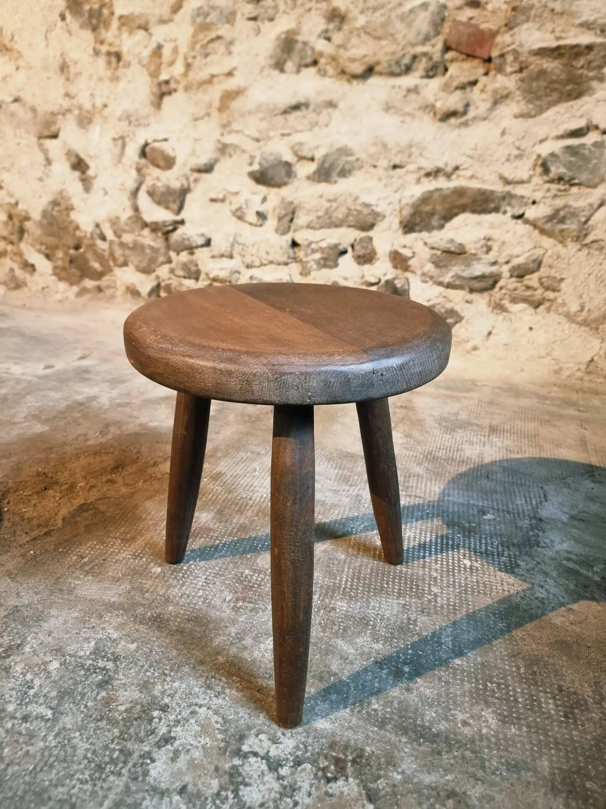 Pair of 1960s beechwood stools
