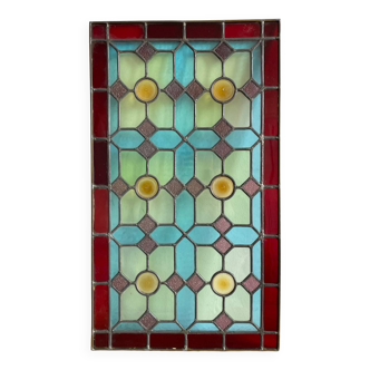 Polychrome stained glass window 1900