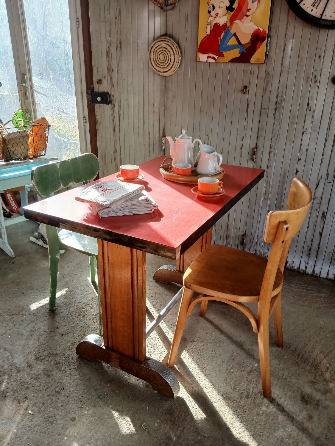 Vintage bistro table