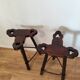 Vintage brutalist stools