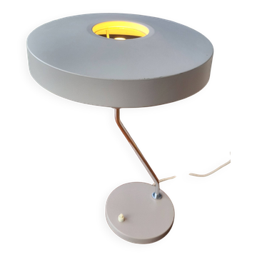 Lampe de bureau vintage Louis Kalff, modèle Romeo, années 1960, gris, Pays-Bas