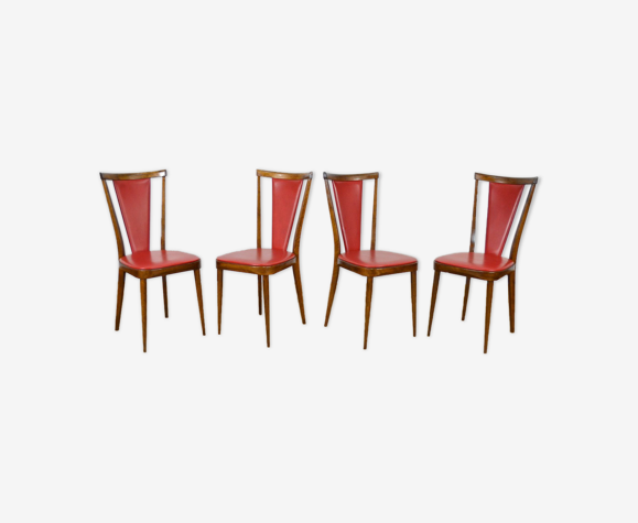 4 bistro chairs baumann vintage edition 1960