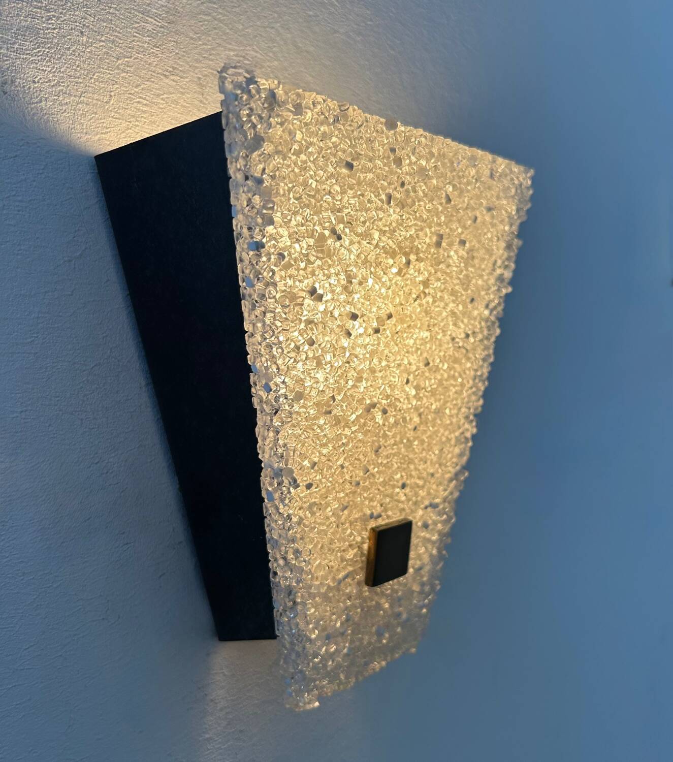 Vintage wall light, brass and Perspex, France 1960