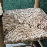 High straw chair for children