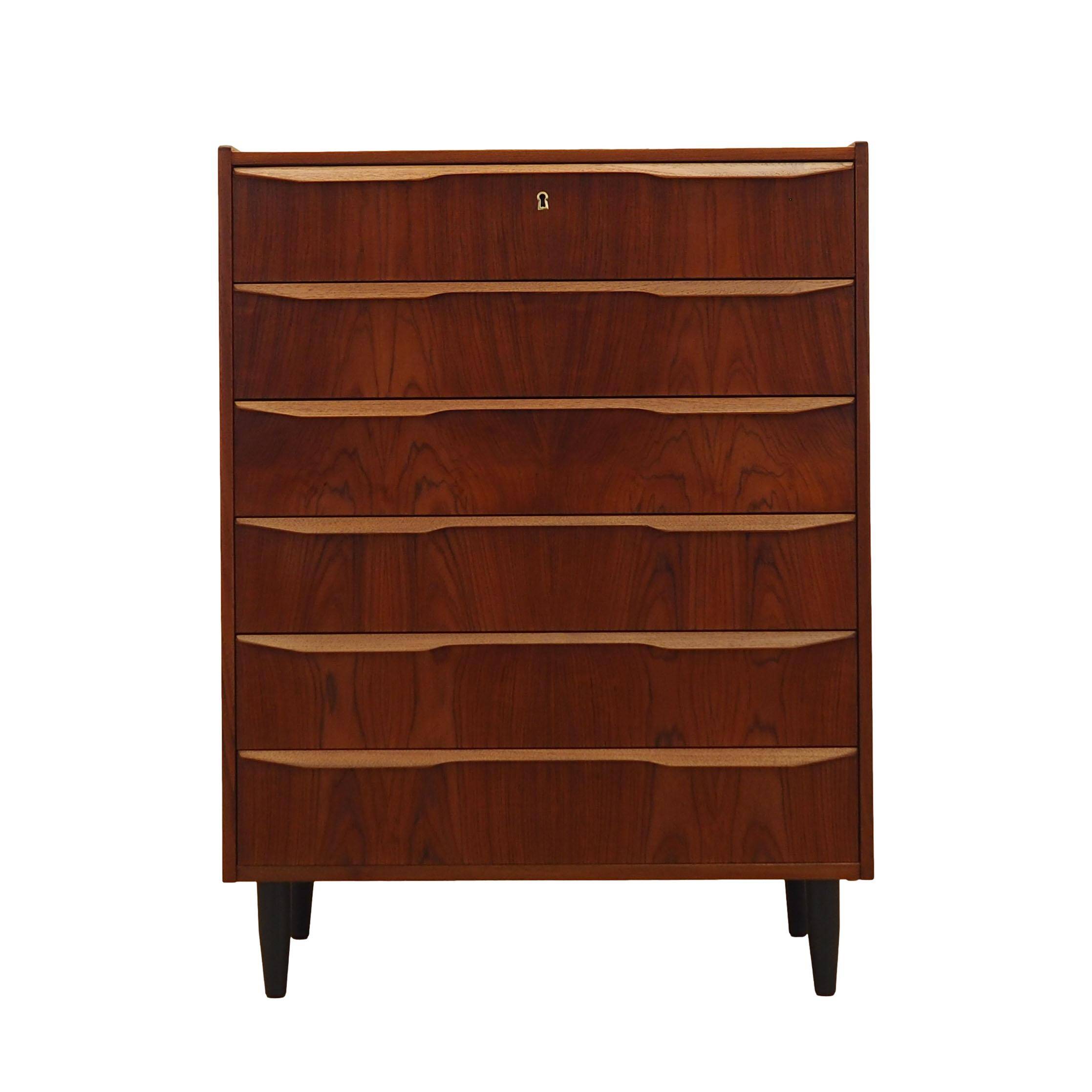 Commode en teck, design danois, années 1970, fabriquée au Danemark