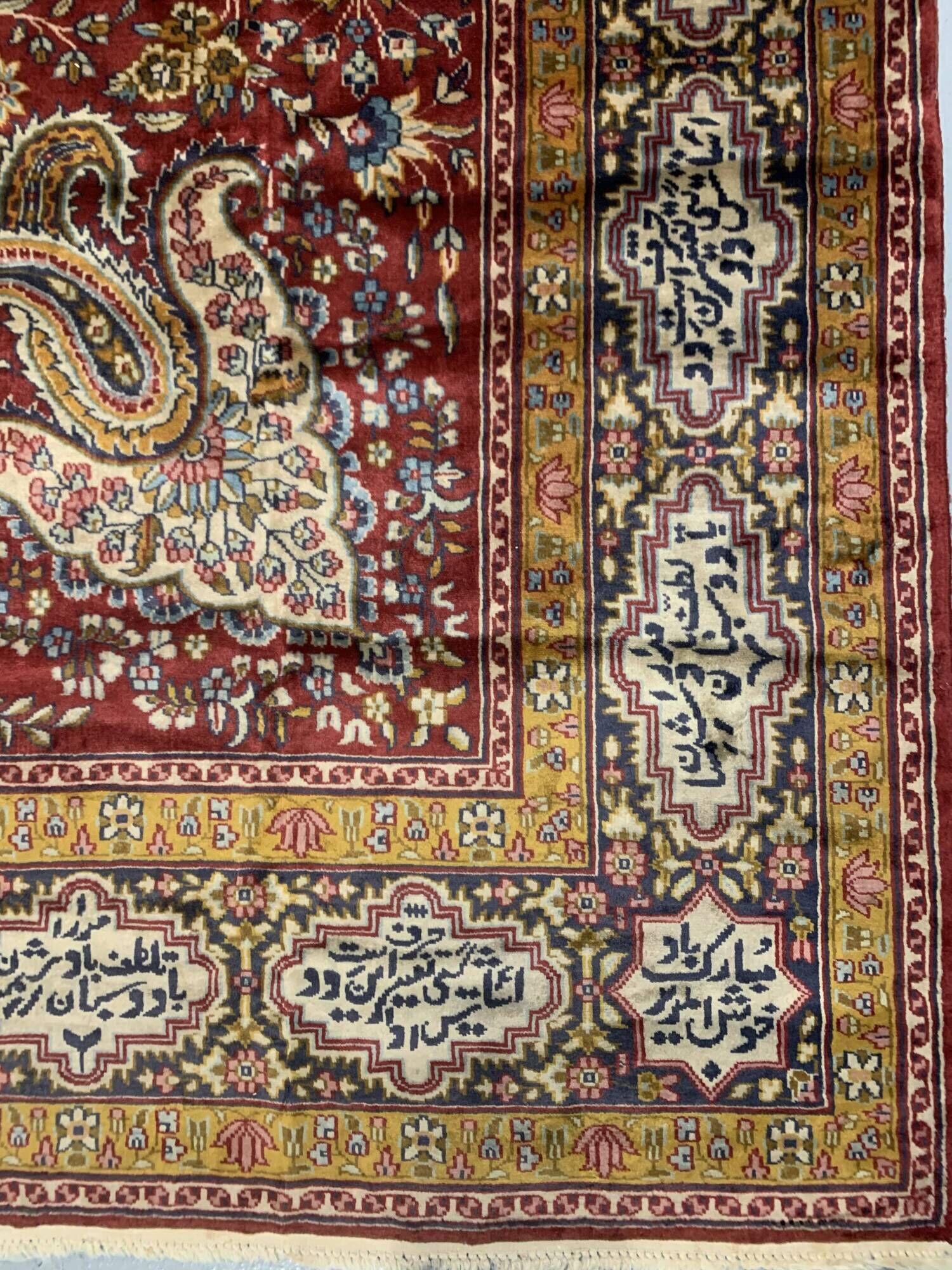 Very fine Indo-Isfahan Oriental rug, silky wool – 300 x 200 cm