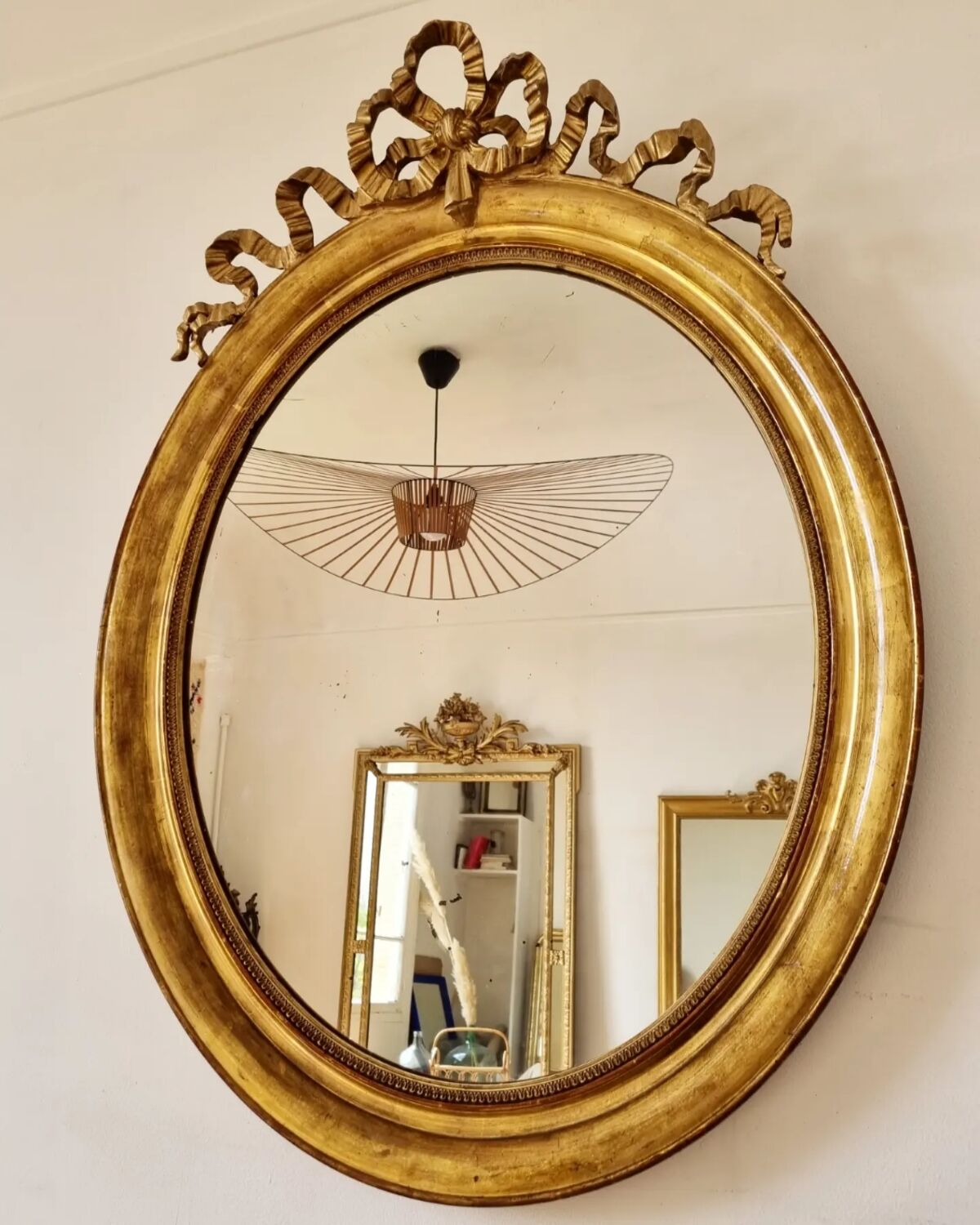 Oval mirror Louis XVI 102x75cm