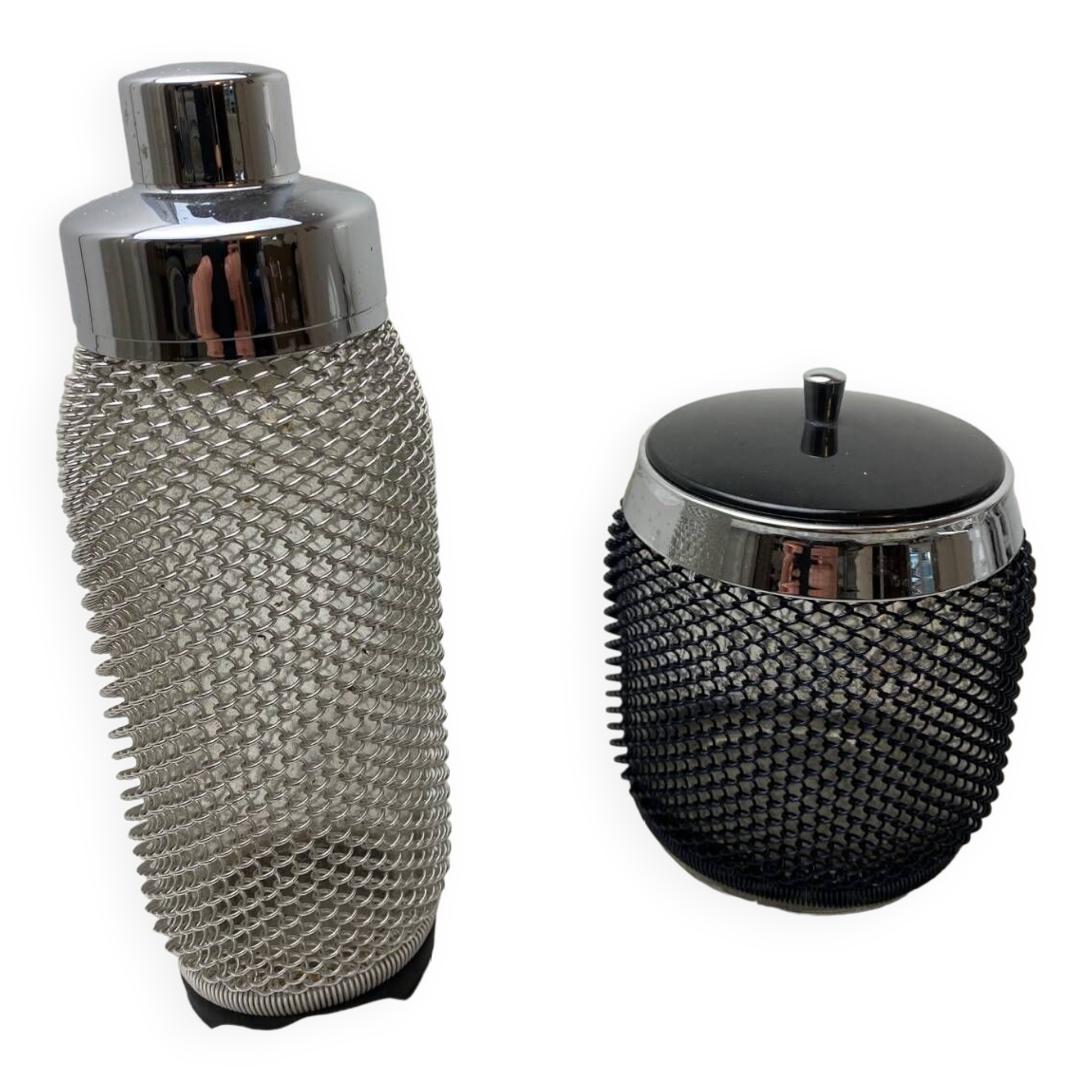 Vintage Cocktail Shaker and Ice Bucket