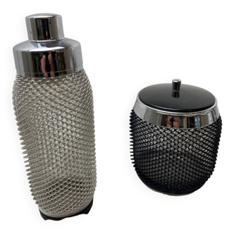Vintage Cocktail Shaker and Ice Bucket
