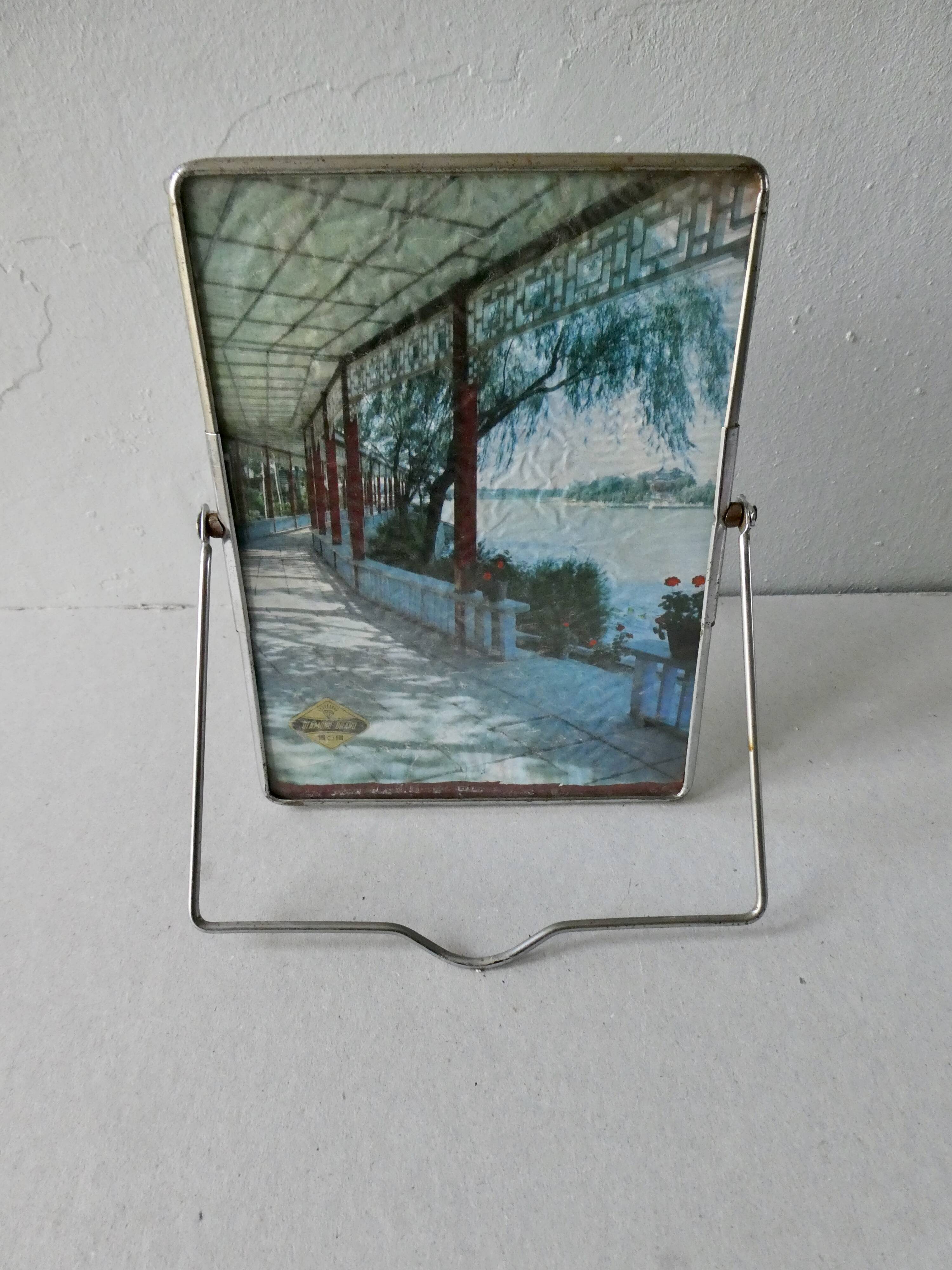 Barber's mirror to hang or lay - 19x14cm