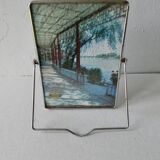 Barber's mirror to hang or lay - 19x14cm