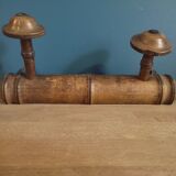 Coat rack wood 2 hooks