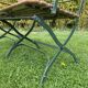 Banc de jardin vintage fer forgé et bois