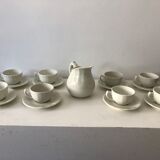 Coffee, cups, Bernardaud Limoges porcelain service.