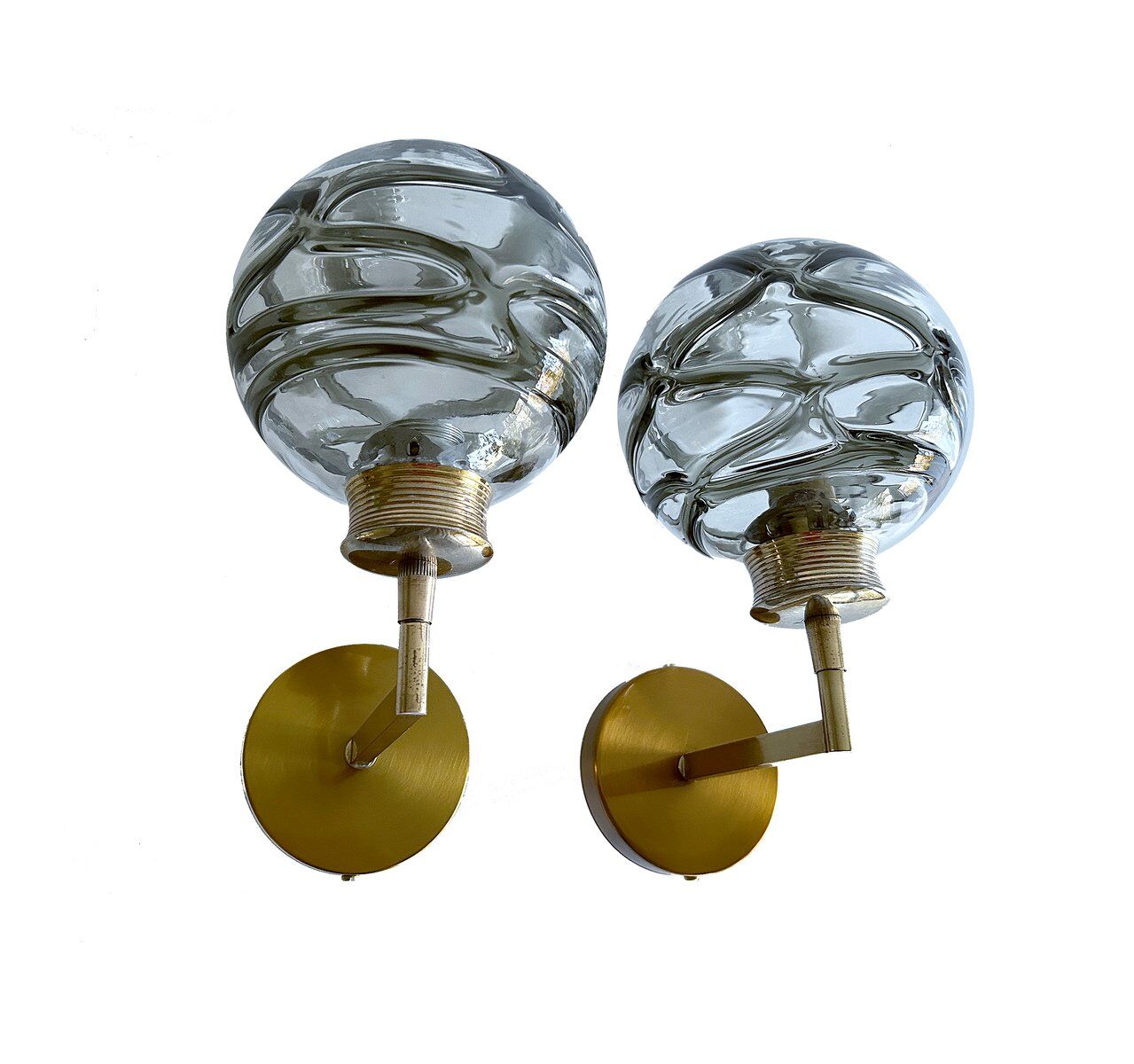 Paire de appliques en verre de Murano vintage