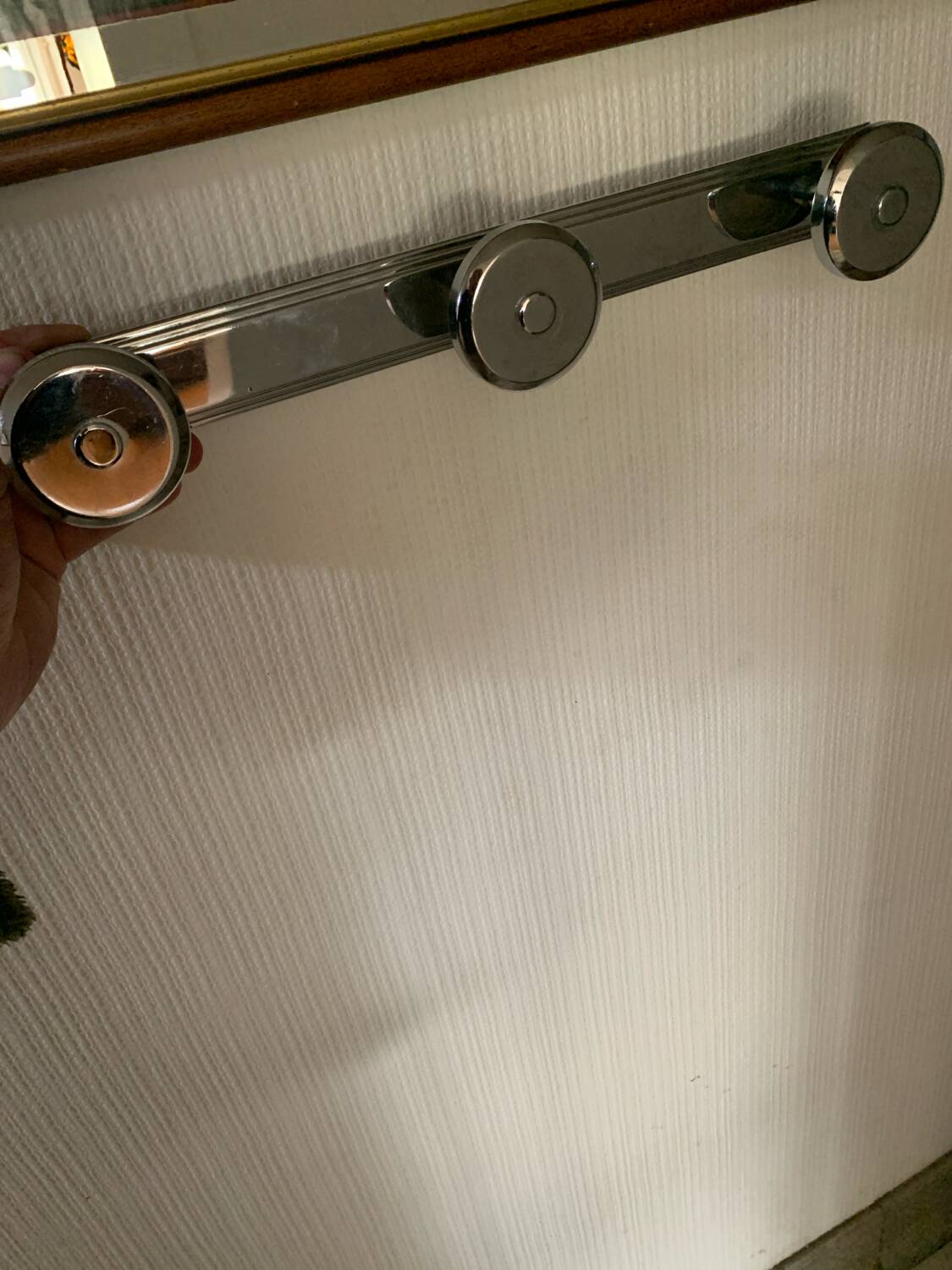 Stainless steel coat rack and towel rack