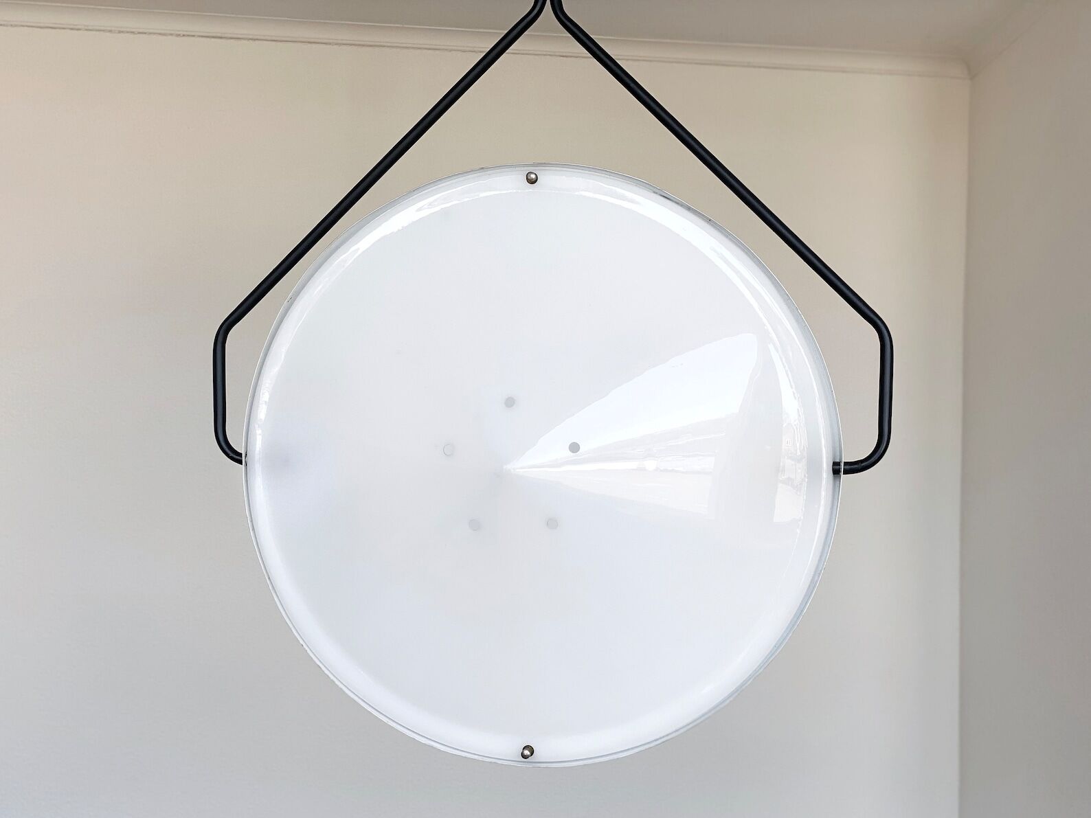 Hanging lamp kompas / compass designed by dutch raak, mid century pendant light