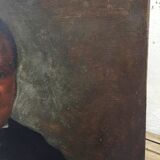 Oil canvas portrait of a man