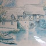 Aquarelle signée de Danielle Lebeau