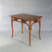 Thonet table or desk No. 8122, circa 1910, oak top.