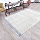 Tapis marocain 100% laine bleu et blanc 136x211 cm