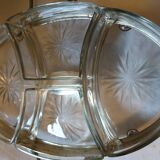 Silver metal aperitif tray