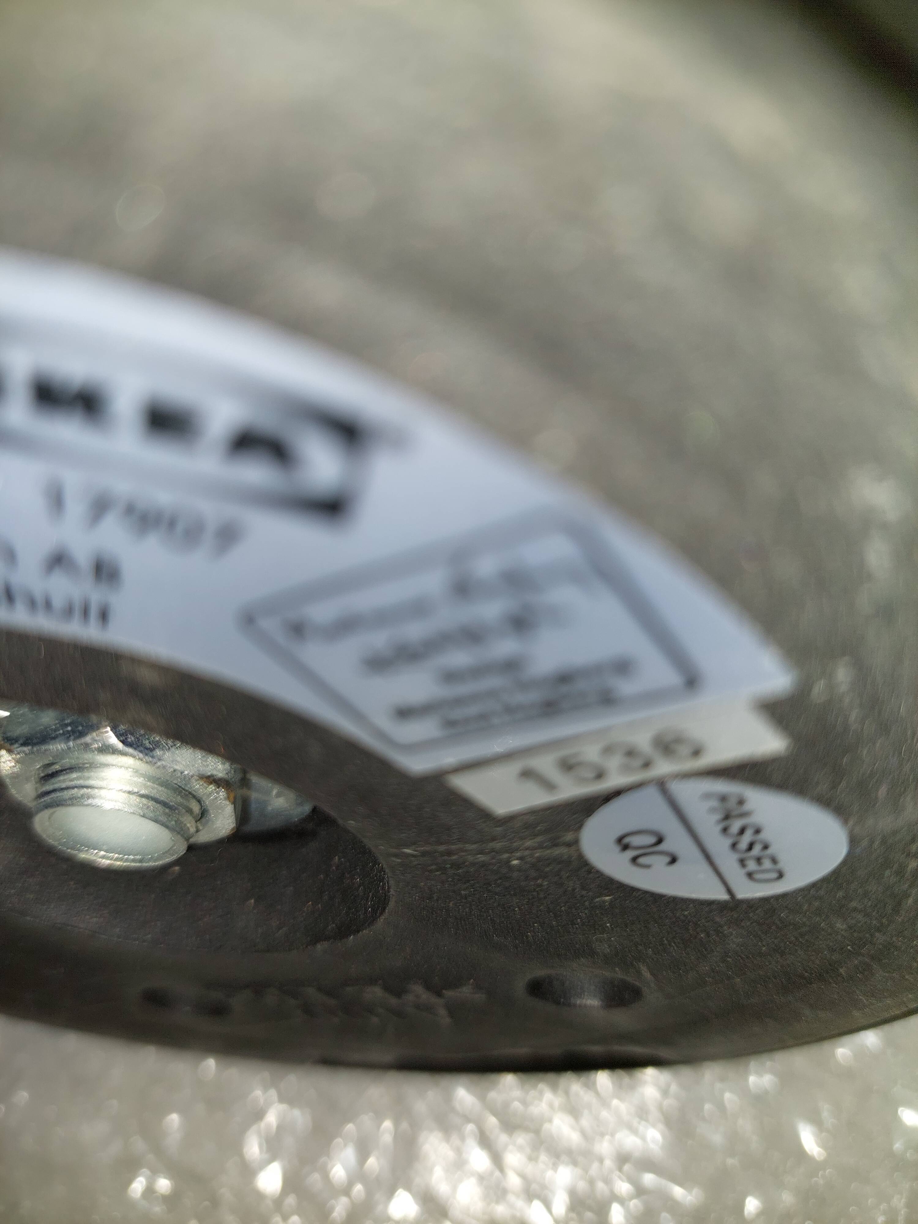 Table lamp by Marianne and Knut Hagberg vintage metal