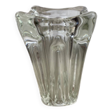 Molded glass vase