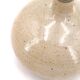 Beige ceramic lamp, beige lampshade, 70s