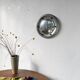 Round convex metal mirror in English style 1900