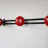 Vintage metal wall coat rack