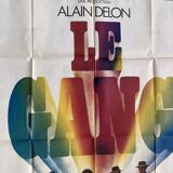 Affiche de cinéma originale, Le Gang avec Alain Delon et Maurice Barrier
