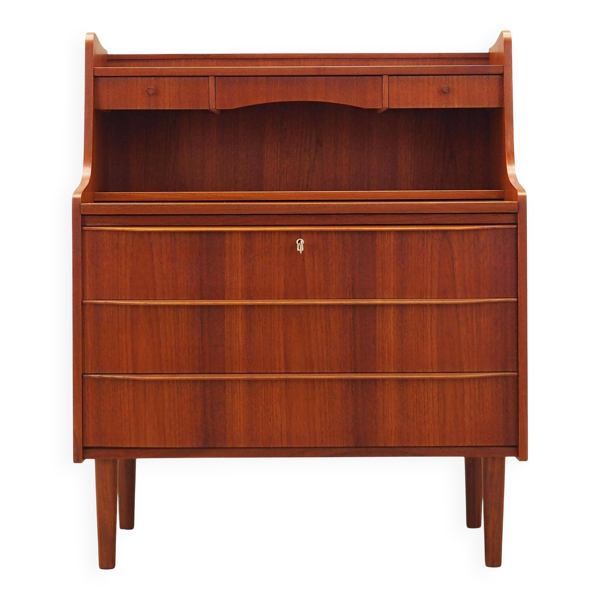 Secrétaire en teck, design danois, années 1970, production : Danemark