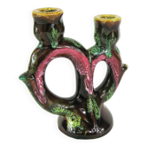 Ceramic candlestick - Georges Pougues-les-Eaux - vintage 60s