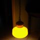 Suspension mounted downhill in orange, metal, glass - 60s