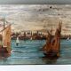 Tableau XIXème "La baie" signé A.Mallet