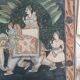 Fabric painting ancient pattern india hindu