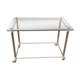 Brass and glass coffee table