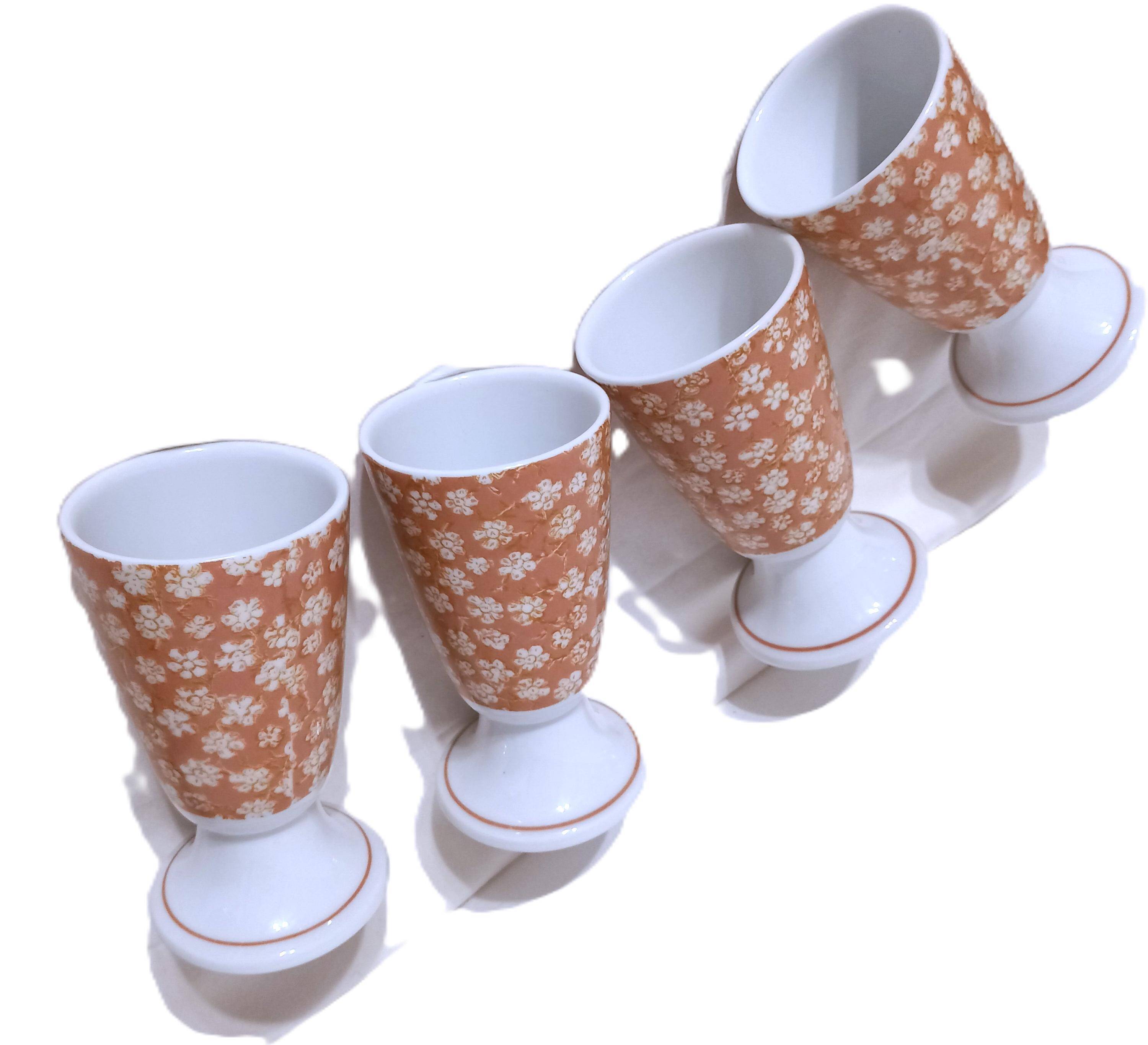 set of 4 mazagrans / coffee cups / mugs