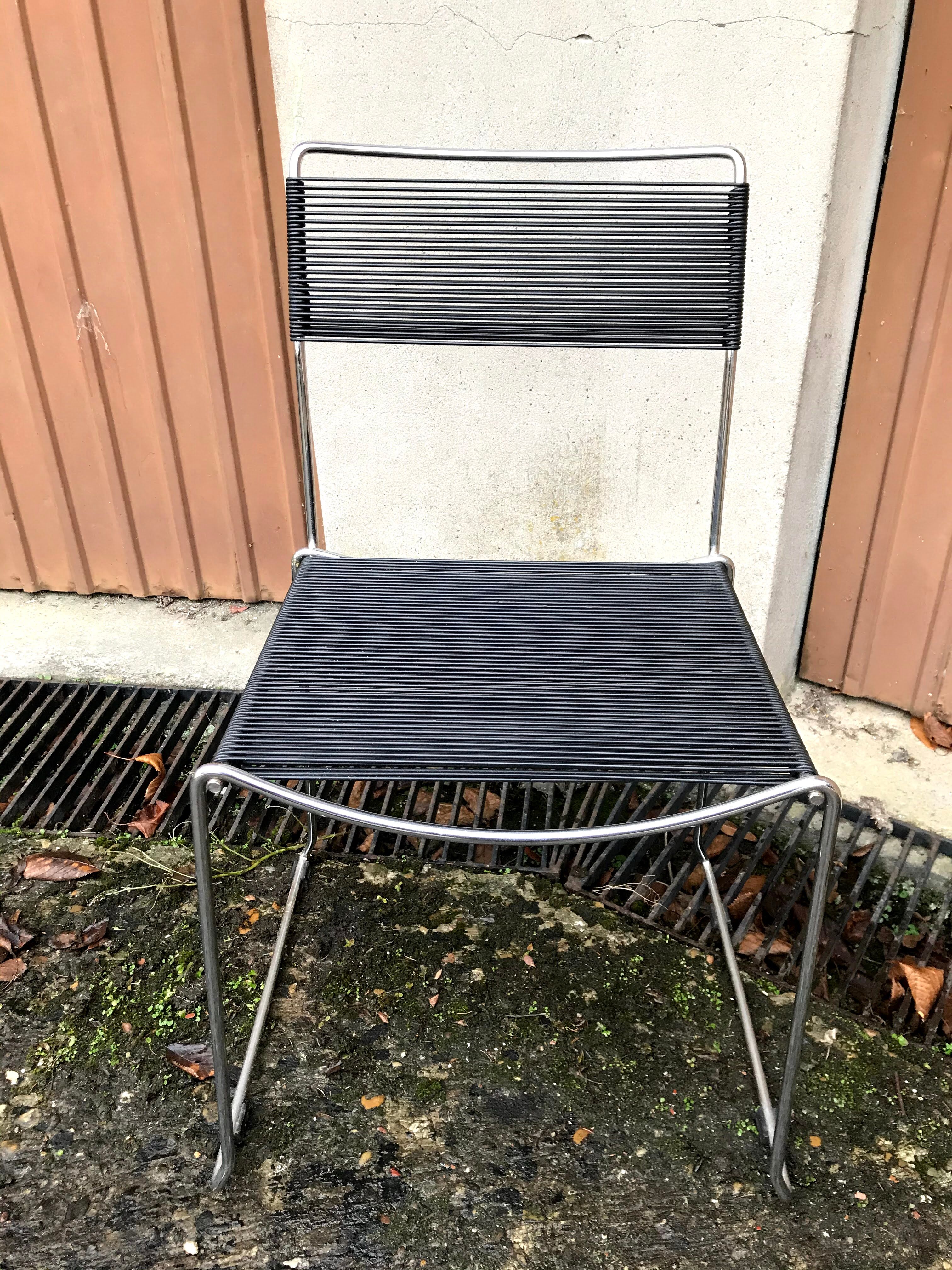 Vintage scoubidou or spaghetti chairs 60s